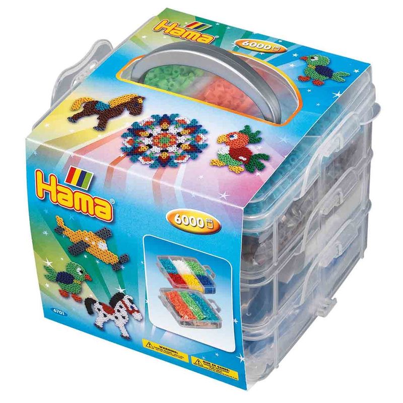 HAMA BOITE ET PERLES 6000 PIÈCES