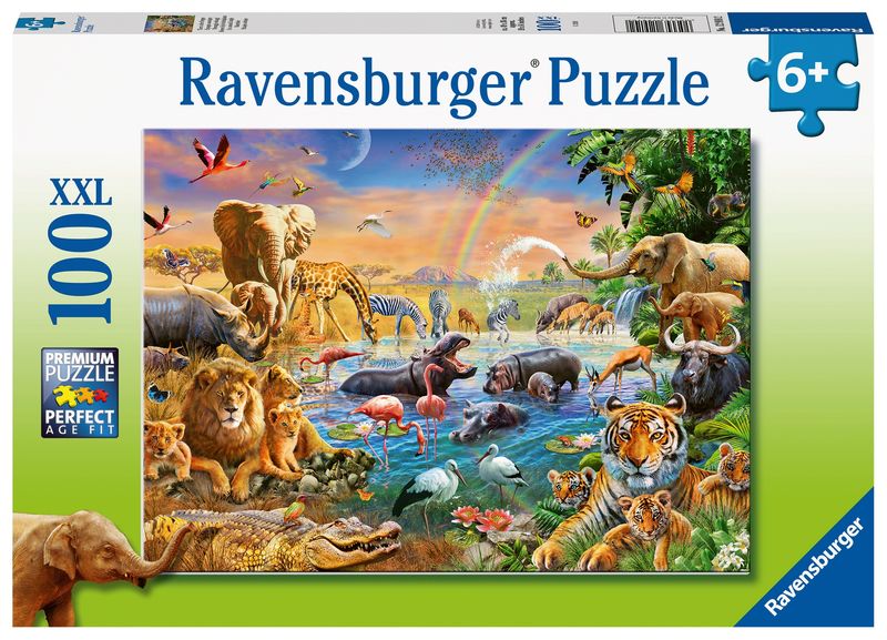 CASSE-TÊTE 100 PIÈCES RAVENSBURGER - ANIMAUX DE LA JUNGLE