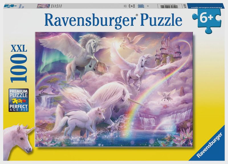 CASSE-TÊTE 100 PIÈCES RAVENSBURGER - PÉGASE ET LICORNE