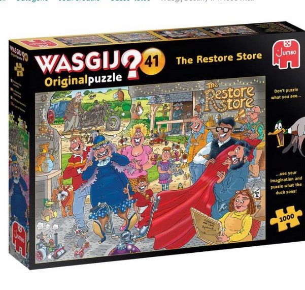 CASSE-TÊTE 1000 PIÈCES WASGIJ ORIGINAL NO41 - RESTAURATION COMPLÈTE