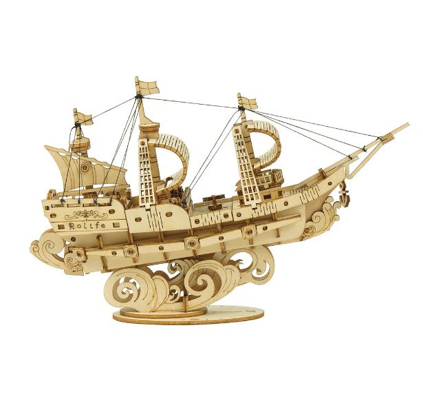 ROLIFE - CASSSE-TÊTE 3D EN BOIS - VOILIER