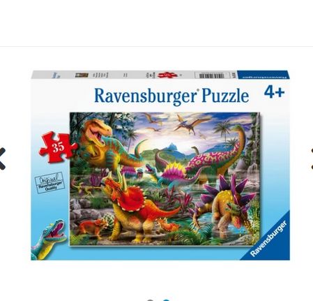 CASSE-TÊTE 35 PIÈCES RAVENSBURGER - DINOSAURES COLORÉS