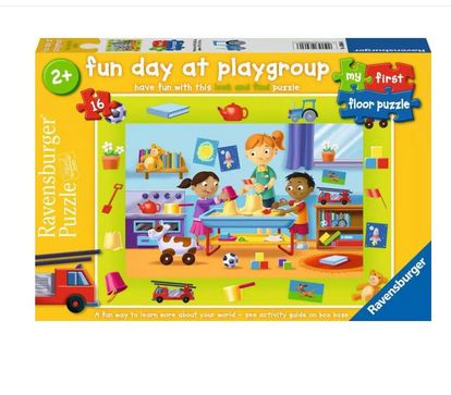 CASSE-TÊTE 16 PIÈCES DE PLANCHER RAVENSBURGER - JOURNÉE AMUSANTE À LA CRÈCHE