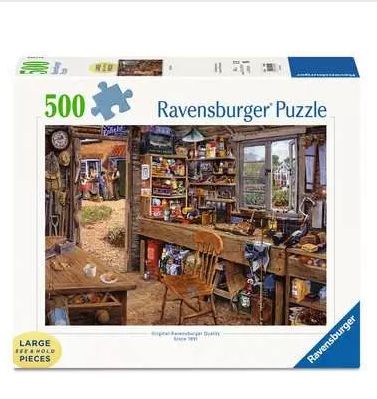 CASSE-TÊTE 500 PIÈCES XL RAVENSBURGER - L'ATELIER DE TRAVAIL DE PAPA
