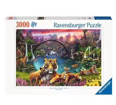 CASSE-TÊTE 3000 PIÈCES RAVENSBURGER - TIGRES AU LAGON