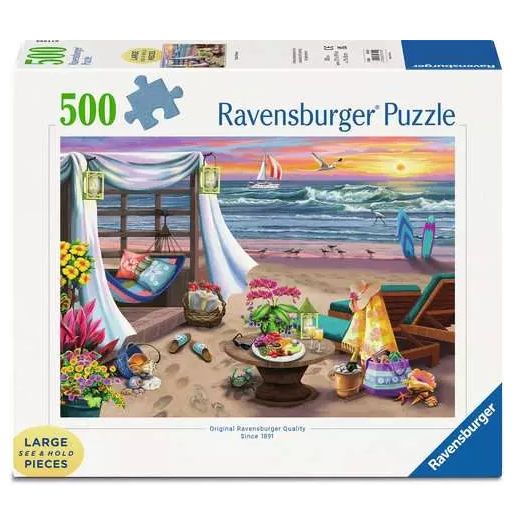 CASSE-TÊTE 500 PIÈCES XL RAVENSBURGER - SOIRÉE SUR LA PLAGE