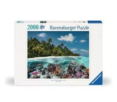 CASSE-TÊTE 2000 PIÈCES RAVENSBURGER - UNE PLONGÉE AU MALDIVES