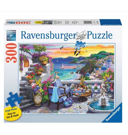 CASSE-TÊTE 300 PIÈCES XL RAVENSBURGER - COUCHER DE SOLEIL SUR SANTORIN