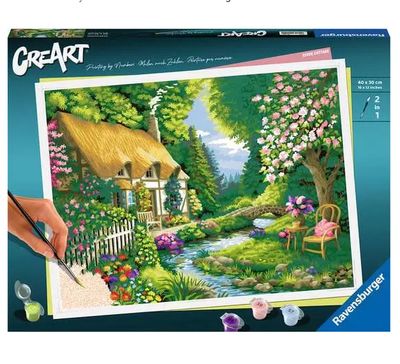 PEINTURE À NUMÉRO CREART - CHALET DE LA RIVIÈRE