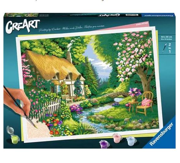 PEINTURE À NUMÉRO CREART - CHALET DE LA RIVIÈRE