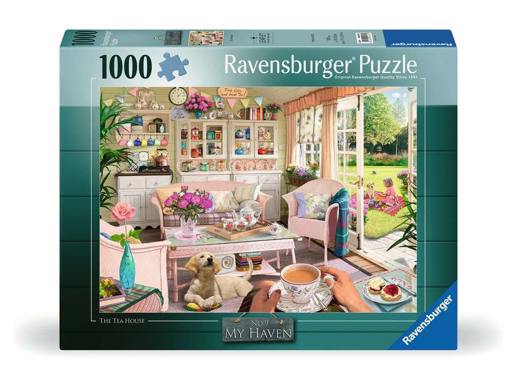 CASSE-TÊTE 1000 PIÈCES RAVENSBURGER - MON REFUGE NO9: LA MAISON DU THÉ