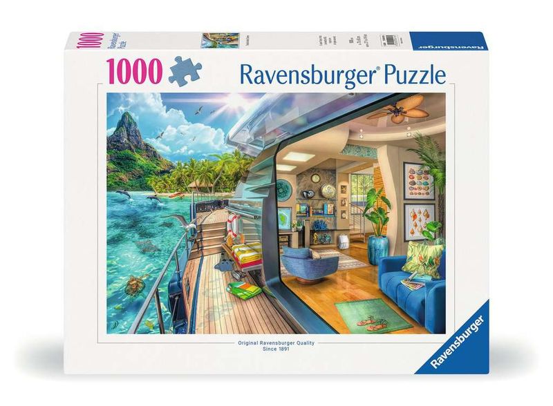 CASSE-TÊTE 1000 PIÈCES RAVENSBURGER - CROISIÈRE DANS LES TROPIQUES
