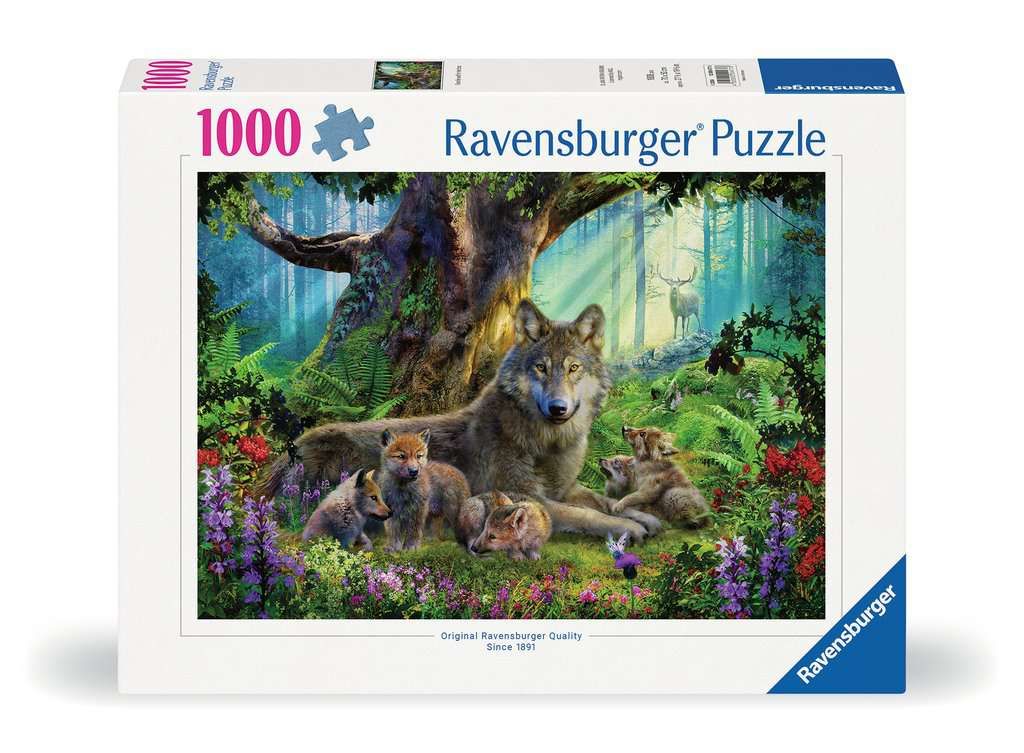 CASSE-TÊTE 1000 PIÈCES RAVENSBURGER - FAMILLE DE LOUPS