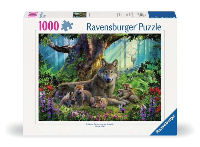 CASSE-TÊTE 1000 PIÈCES RAVENSBURGER - FAMILLE DE LOUPS