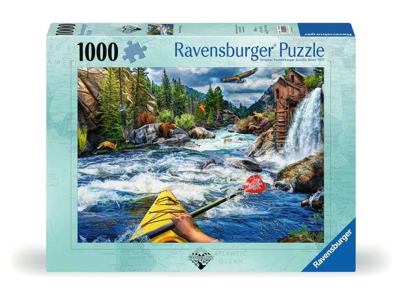 CASSE-TÊTE 1000 PIÈCES RAVENSBURGER - KAYAK D'EAU VIVE