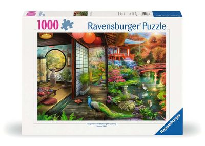 Casse-tête 1000 pièces Ravensburger - L'heure du thé au Jardin Japonnais