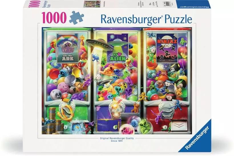 CASSE-TÊTE 1000 PIÈCES RAVENSBURGER - ANIMAUX, ALIENS ET NINJAS