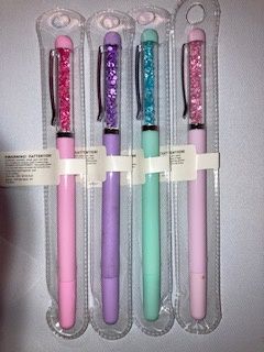 CRAYON STYLO ROND AVEC PIERRES BRILLANTES