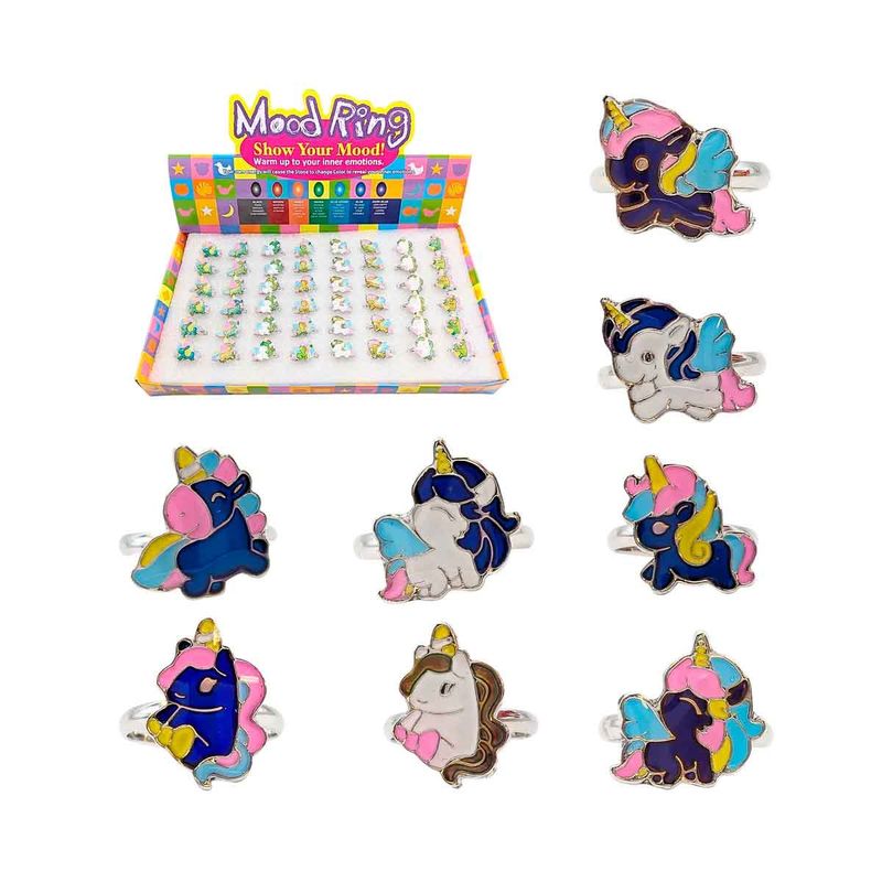 BAGUE D'HUMEUR - LICORNE COLORÉE