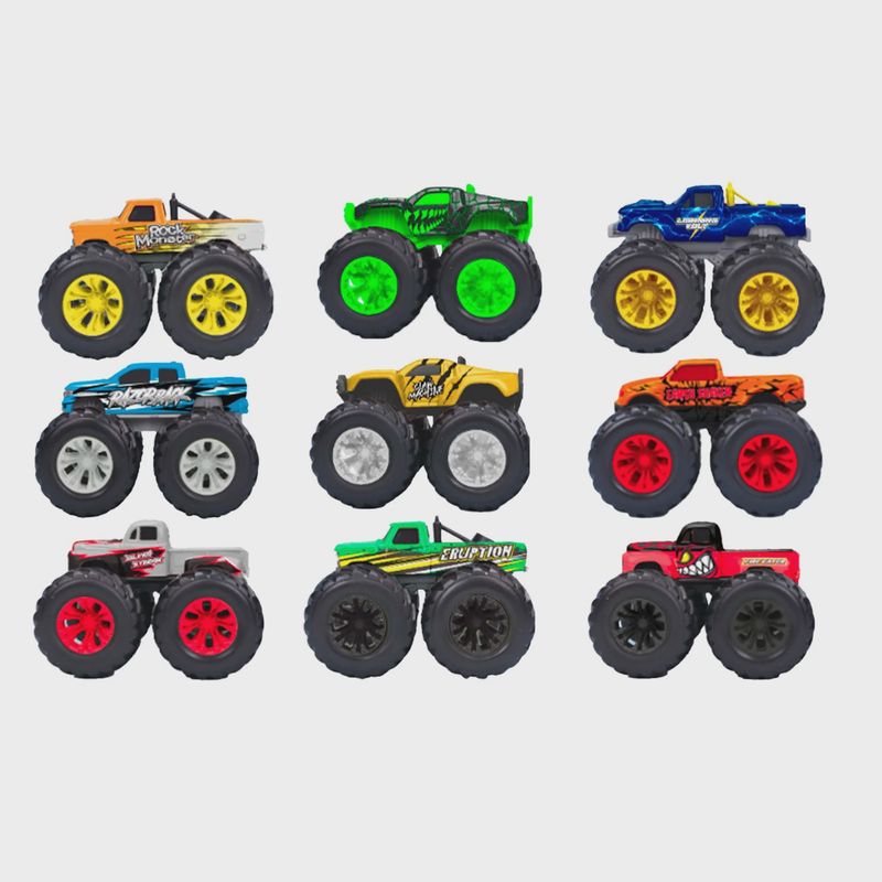 CAMION MONSTER DE 3 PO EN MÉTAL