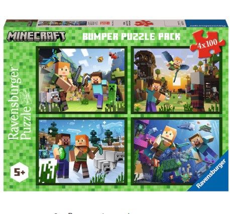 CASSE-TÊTE 4 X 100 PIÈCES RAVENSBURGER - EXPLORATION DES BIOMES