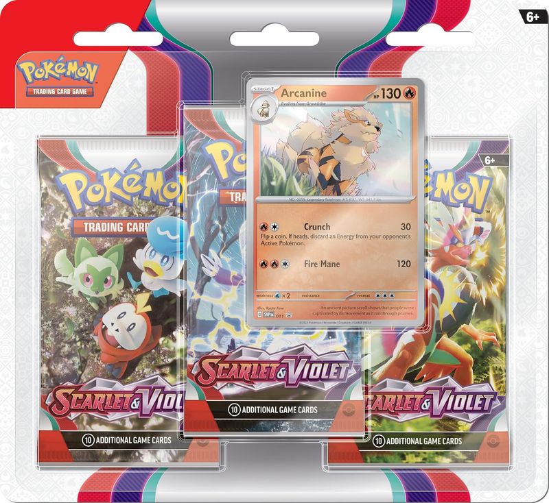 3 x BOOSTER CARTE DE POKEMON - SCARLET &amp; VIOLET