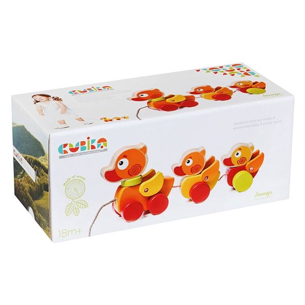 CUBIKA JOUET À TIRER - CANARDS AMBULANTS