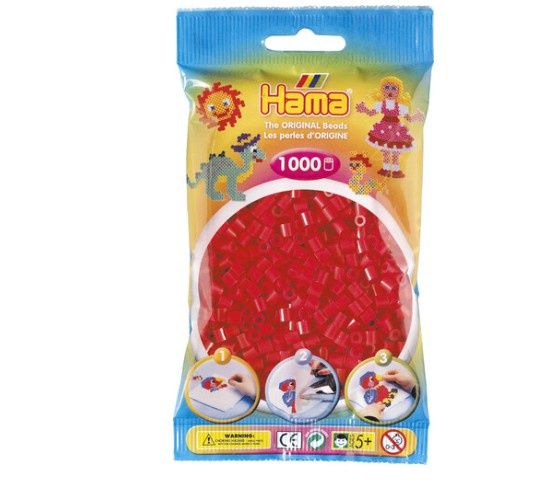 PERLE HAMA 1000 PIÈCES - ROUGE
