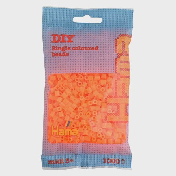 PERLE HAMA 1000 PIÈCES - ORANGE NÉON