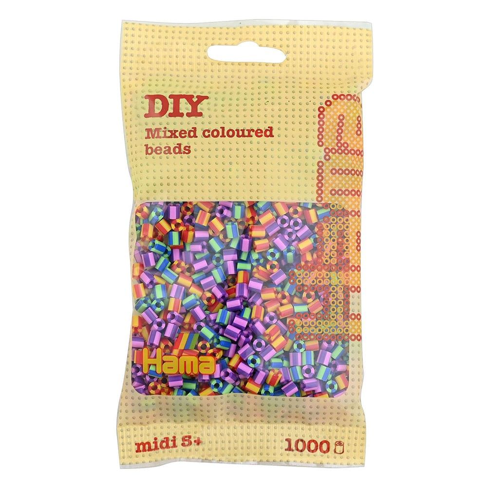 HAMA 1000 PIÈCES - COULEUR MÉLANGÉE ET RAYÉE
