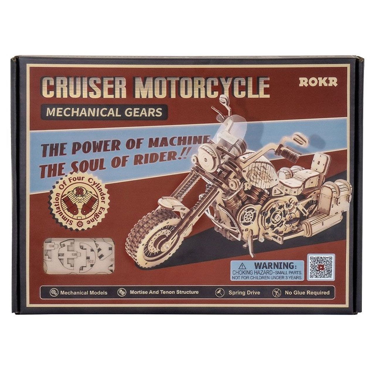 ROKR - MOTOCYCLETTE EN BOIS À CONSTRUIRE