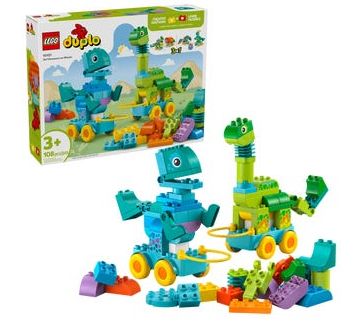 LEGO DUPLO 10451 - LES DINOSAURES SUR ROUES 3 EN 1