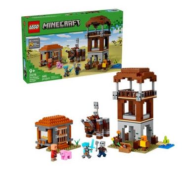 LEGO MINECRAFT 21278 - L'AVANT-POSTE DU PILLARD ET LE RAVAGEUR