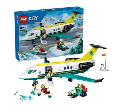 LEGO CITY 60465 - L'AVION-AMBULANCE D'URGENCE