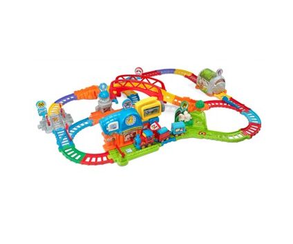 VTECH - SUPER CIRCUIT TRAIN ÉDUCTIF + ADAM TRAIN MARCHAND