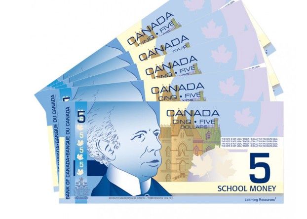 BILLETS DE 5 DOLLARS 100 PCES