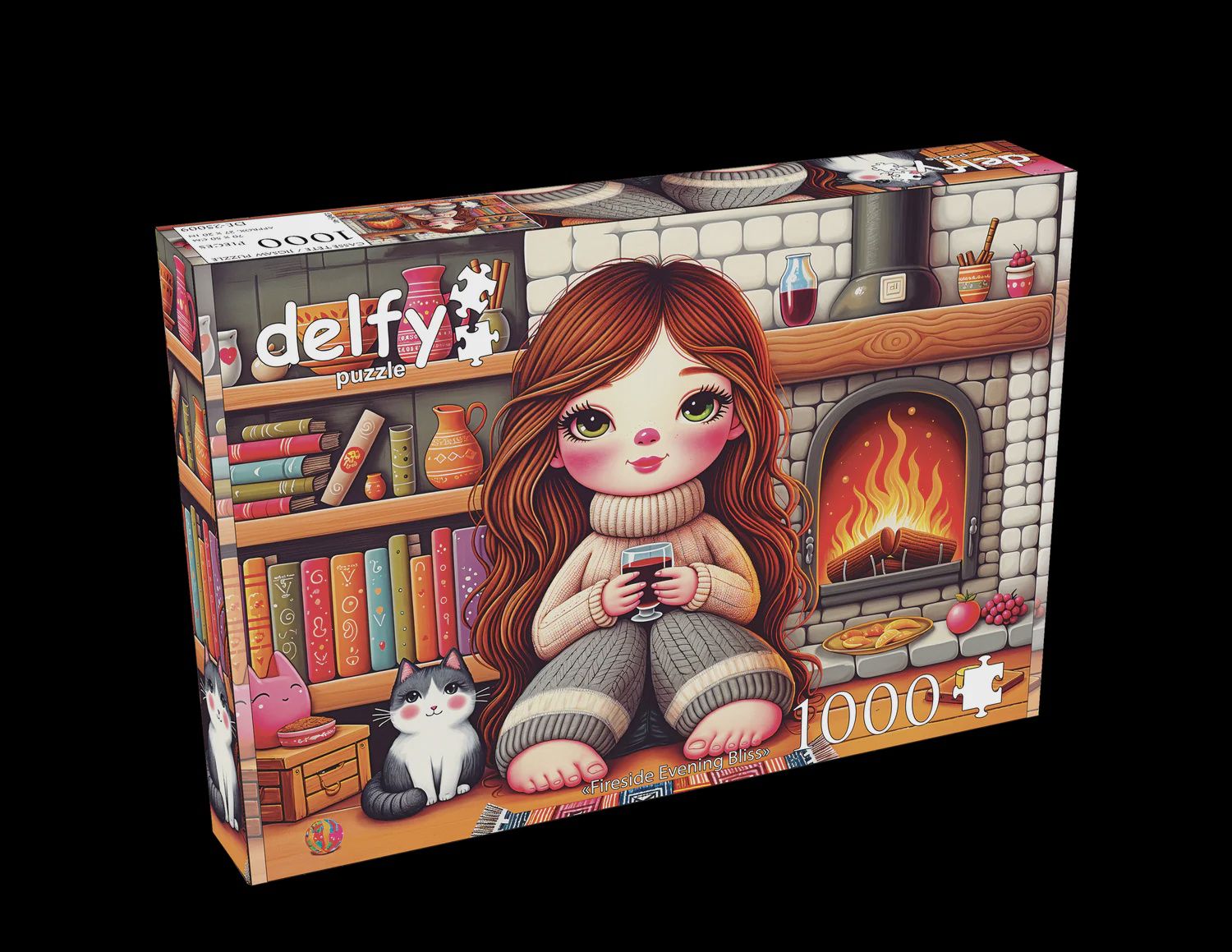 CASSE-TÊTE 1000 PIÈCES DELFY - FIRESIDE EVENING BLISS