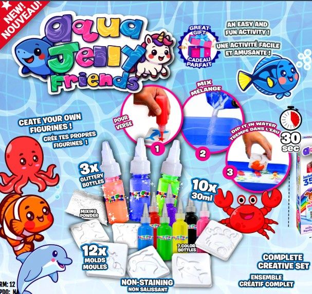 ENSEMBLE POUR FIGURINES AQUA GEL