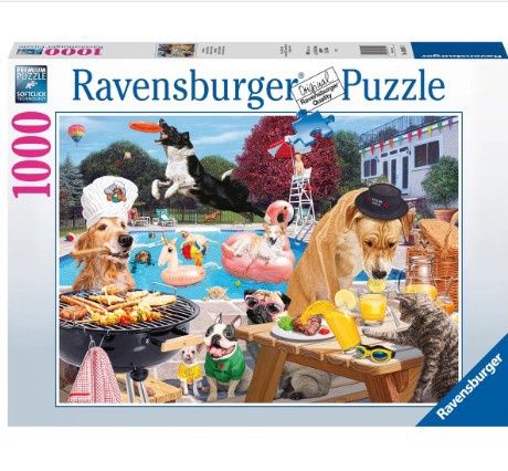 CASSE-TÊTE 1000 PIÈCES RAVENSBURGER - LA JOURNÉE DU CHIEN