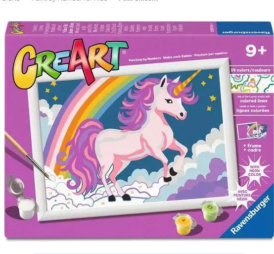 CREART - LICORNE ROSE NÉON