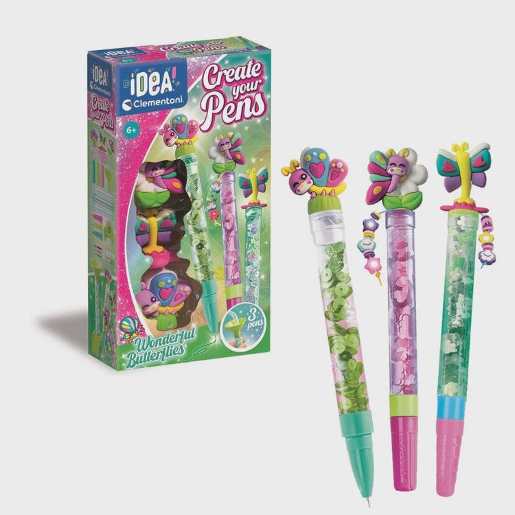CLEMENTONI IDEA - CRÉE TES STYLOS: PAPILLON