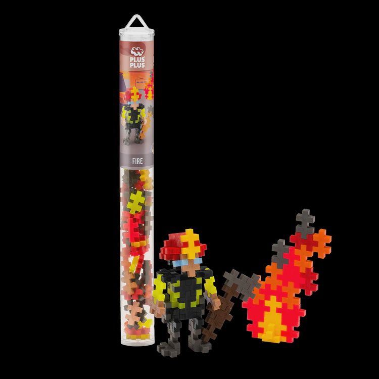 PLUS-PLUS TUBE 70 PIÈCES - POMPIER