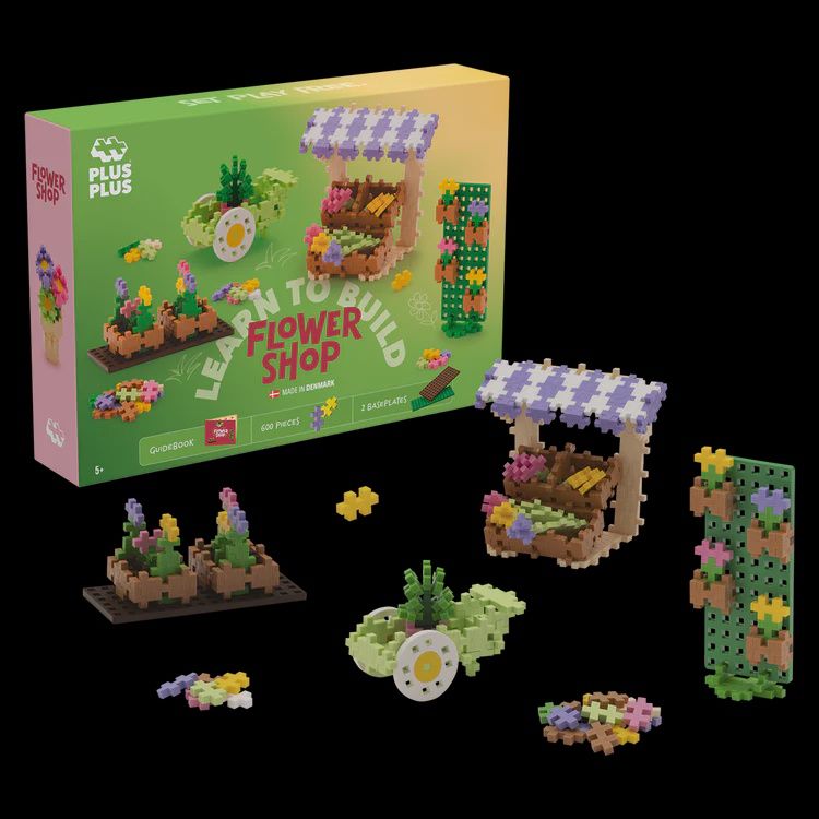 PLUS-PLUS APPRENDRE À CONSTRUIRE - MARCHÉ DE FLEUR