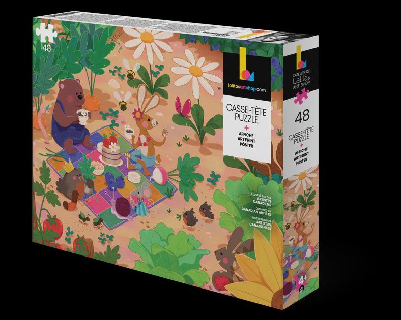 CASSE-TÊTE 48 PIÈCES LALITA'S ART SHOP -PIQUE-NIQUE AU JARDIN