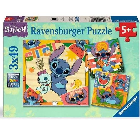 CASSE-TÊTE 3 X 49 PIÈCES RAVENSBURGER - ALOHA