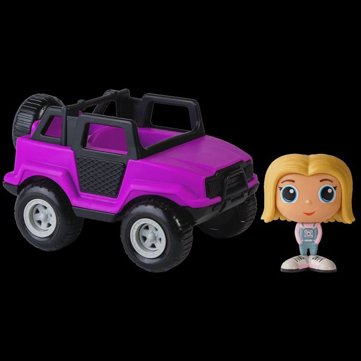 FLEK - VEHICULE TOUT-TERRAIN MAUVE AVEC FIGURINE
