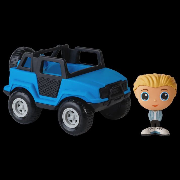 FLEK - VÉHICULE TOUT-TERRAIN BLEU AVEC FIGURINE