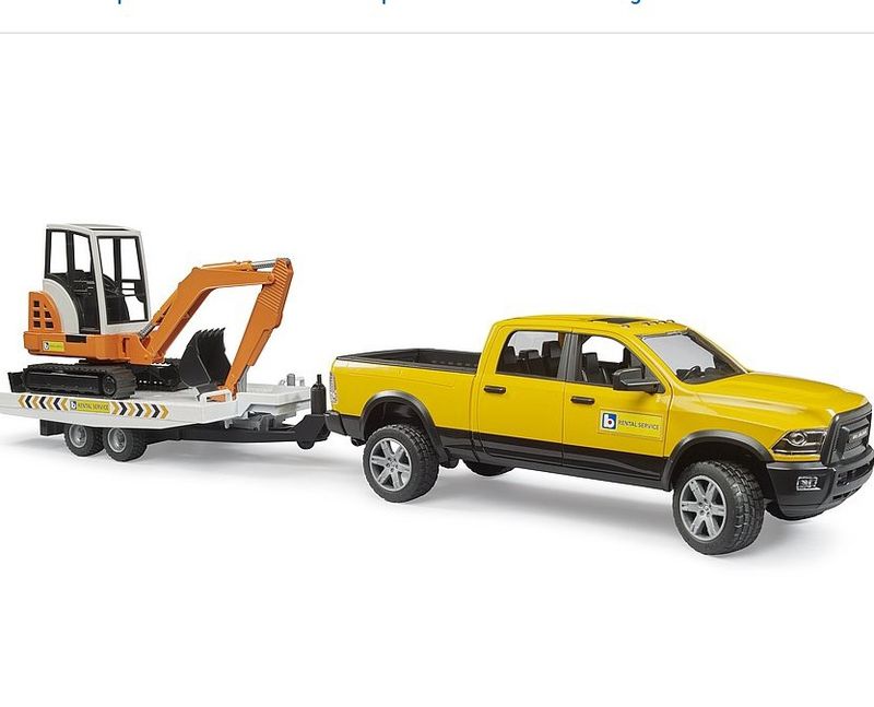 BRUDER 02546 - RAM RENTAL SERVICE AVEC MINI-PELLETEUSE