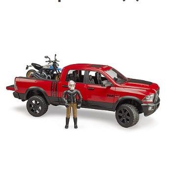 BRUDER 02502 - DODGE RAM 2500 ET MOTO DUCATI