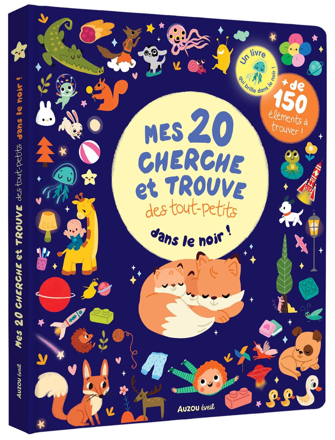 LIVRE - MES 20 CHERCHE ET TROUVE DES TOUT-PETITS DANS LE NOIR!